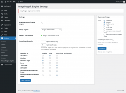 Page screenshot: Settings &rarr; ImageMagick Engine