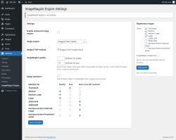 Page screenshot: Settings &rarr; ImageMagick Engine