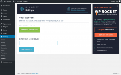 Page screenshot: Settings &rarr; Imagify