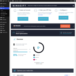 Page screenshot: Media &rarr; Bulk Optimization