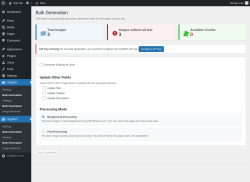 Page screenshot: ImgSEO → Bulk Generation