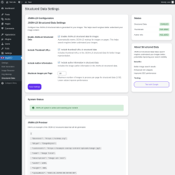 Page screenshot: ImgSEO → Structured Data
