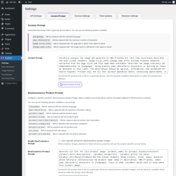 Page screenshot: ImgSEO → Custom Prompt