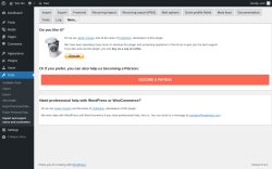 Page screenshot: Tools &rarr; Import and export users and customers &rarr; More...