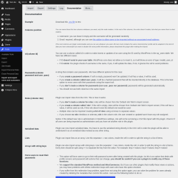 Page screenshot: Tools &rarr; Import and export users and customers &rarr; Documentation