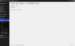 Page screenshot: Tools &rarr; Import and export users and customers &rarr; Log