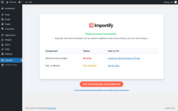 Page screenshot: Importify