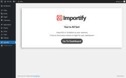 Page screenshot: Importify