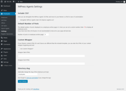Page screenshot: Employees &rarr; Settings