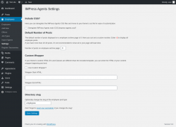 Page screenshot: Employees &rarr; Settings