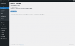 Page screenshot: Employees &rarr; Import Agents