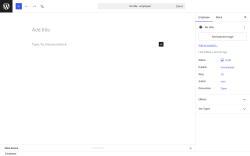 Page screenshot: Employees &rarr; Add New Employee