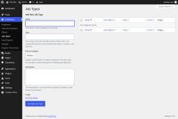 Page screenshot: Employees &rarr; Job Types