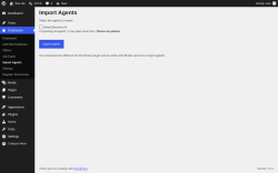 Page screenshot: Employees &rarr; Import Agents