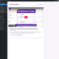 Page screenshot: Analytics → Changelog