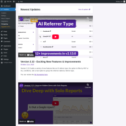 Page screenshot: Analytics &rarr; Changelog