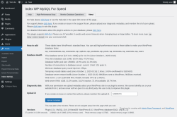 Page screenshot: Tools &rarr; Index MySQL &rarr; About