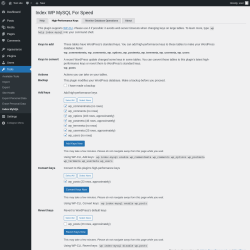 Page screenshot: Tools &rarr; Index MySQL
