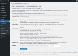 Page screenshot: Tools &rarr; Index MySQL &rarr; About