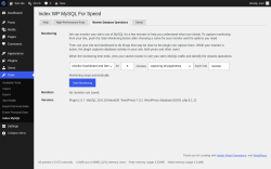 Page screenshot: Tools &rarr; Index MySQL &rarr; Monitor Database Operations