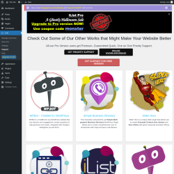 Page screenshot: iList &rarr; Support