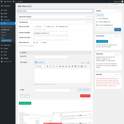 Page screenshot: iList → Add New iList
