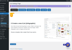 Page screenshot: iList &rarr; Settings