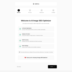 Page screenshot: AI Image SEO Setup - Test site