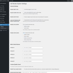 Page screenshot: Review System