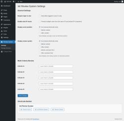 Page screenshot: Review System