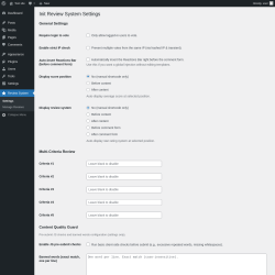 Page screenshot: Review System