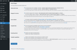 Page screenshot: Settings → Insert Pages