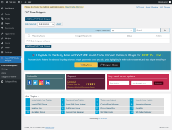 Page screenshot: Insert PHP Code Snippet