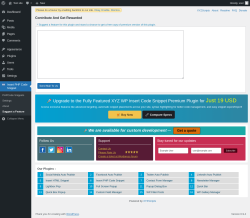 Page screenshot: Insert PHP Code Snippet &rarr; Suggest a Feature
