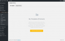 Page screenshot: Woody snippets &rarr; Snippets library