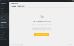 Page screenshot: Woody snippets → Snippets library