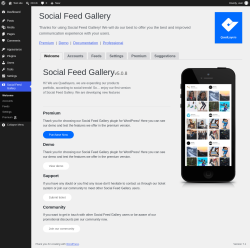 Page screenshot: Social Feed Gallery