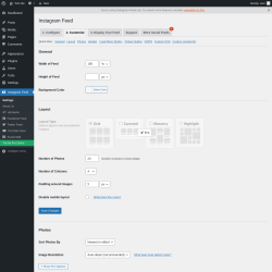 Page screenshot: Instagram Feed &rarr; 2. Customize