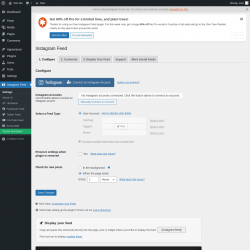 Page screenshot: Instagram Feed &rarr; Facebook Feed &rarr; 1. Configure