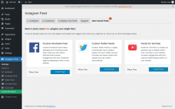 Page screenshot: Instagram Feed &rarr; Facebook Feed