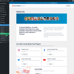 Page screenshot: Instagram Feed &rarr; About Us