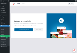 Page screenshot: Setup &lsaquo; Test site &mdash; WordPress