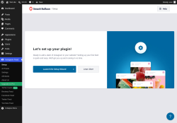 Page screenshot: Setup &lsaquo; Test site &mdash; WordPress