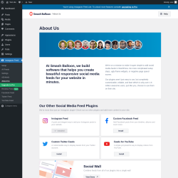 Page screenshot: Instagram Feed &rarr; About Us