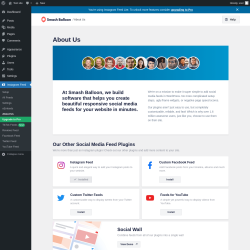 Page screenshot: Instagram Feed &rarr; About Us