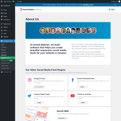Page screenshot: Instagram Feed &rarr; About Us