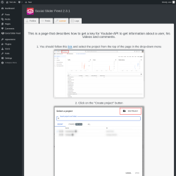 Page screenshot: How to get Youtube API key