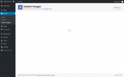 Page screenshot: Media &rarr; Instant Images