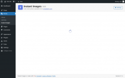 Page screenshot: Media &rarr; Instant Images