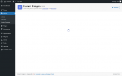 Page screenshot: Media &rarr; Instant Images